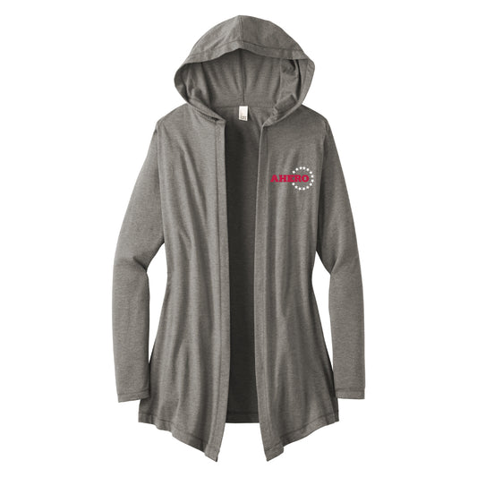 AHERO Women's Hooded Cardigan - Grey Frost