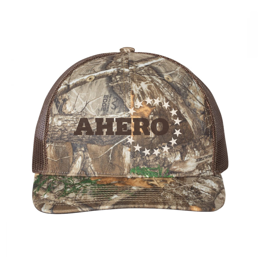 AHERO Snapback Trucker Cap Realtree Edge Brown Pattern