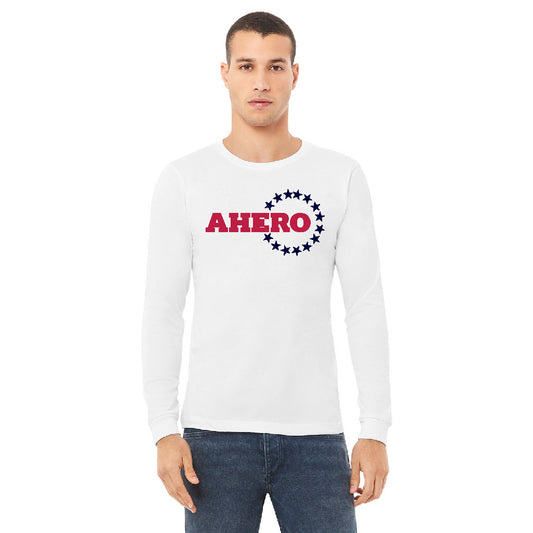 AHERO Long-Sleeve Solid White T-Shirt
